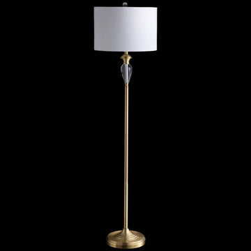 Evelyn 60" Crystal / Metal LED Floor Lamp - JONATHAN Y